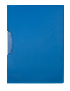 Swivelclip File, Frosted Blue with clear clip | Q-Connect