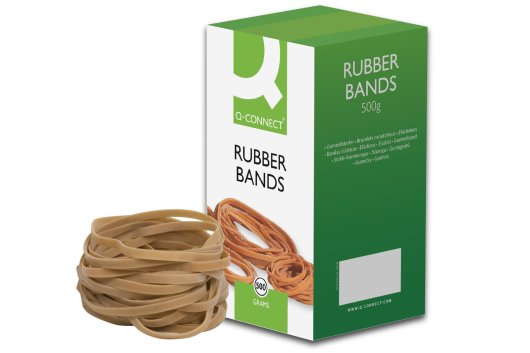 Rubber bands Natural - No. 69 (6.0x150mm) - Box 500g | Q-Connect