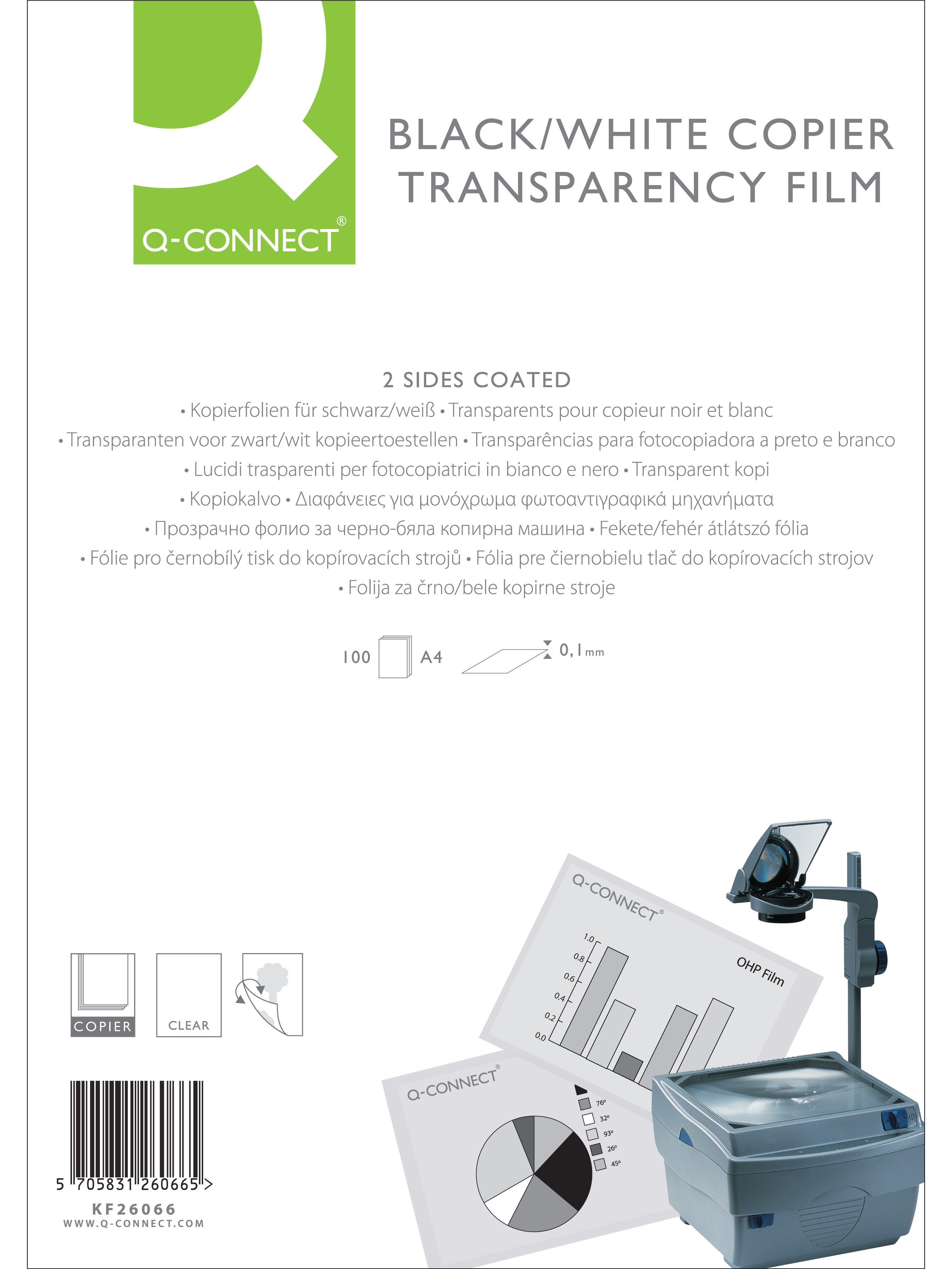 OHP/screenprint  transparency  OHP  100mu photocopier/laser printer  A4 x 10 